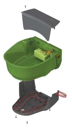 Float drinking bowl SH30 heatable, 24 V, pipe heating