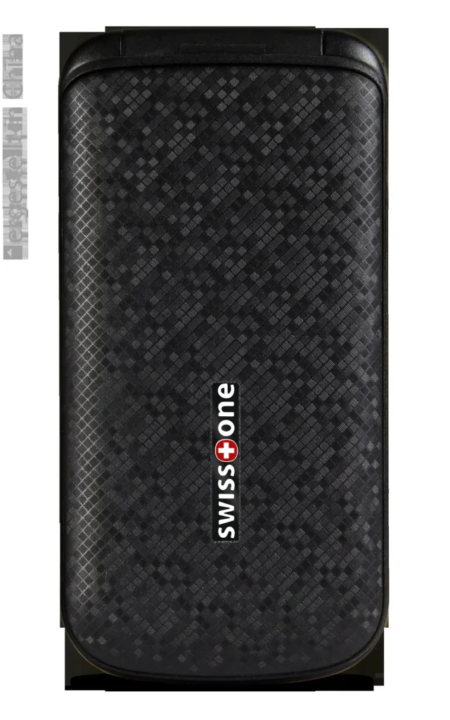 SC 330 black flip phone with dual SIM, color display, Bluetooth, hands-free function