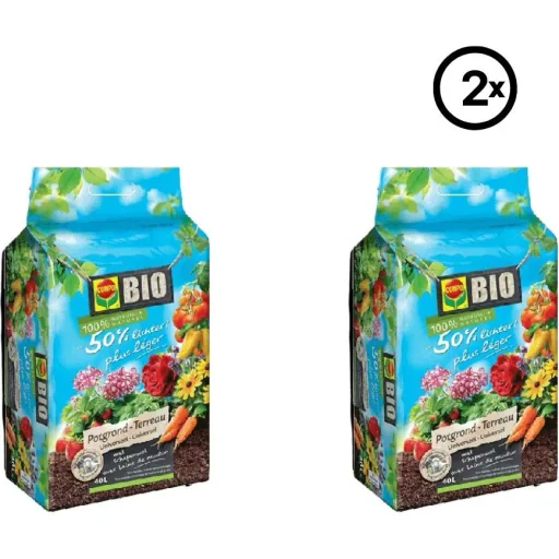 Organic Universal Potting Soil - 40L - 50% lighter - 2 pieces