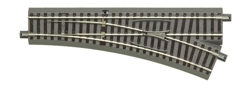 Right switch for manual operation, length 200 mm, branch angle 22.5°, branch radius 502.7 mm.