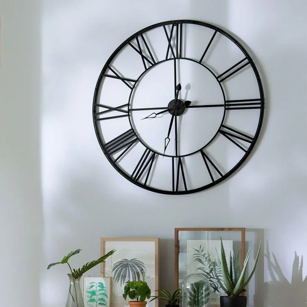 Vintage Clock - 70 cm - Black