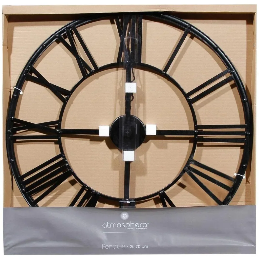 Vintage Clock - 70 cm - Black