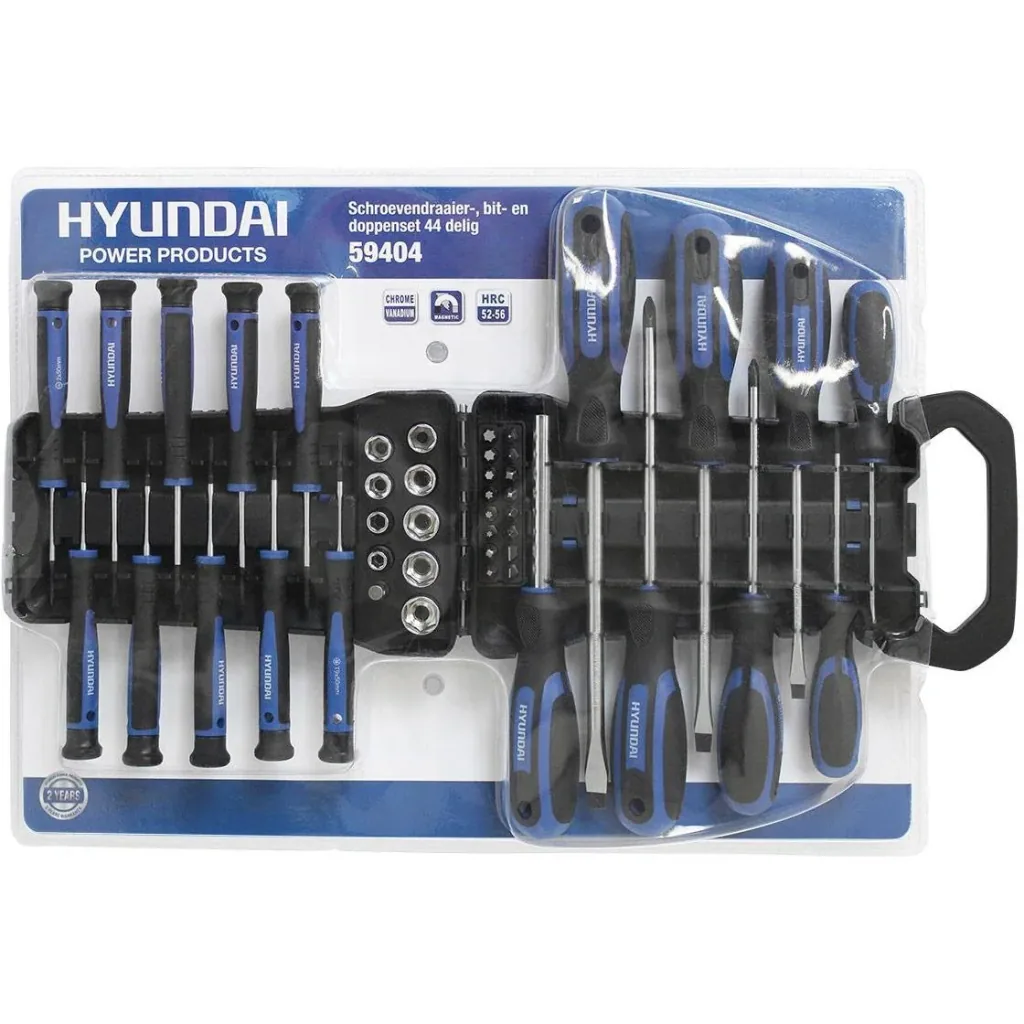 44-piece screwdriver and bit set