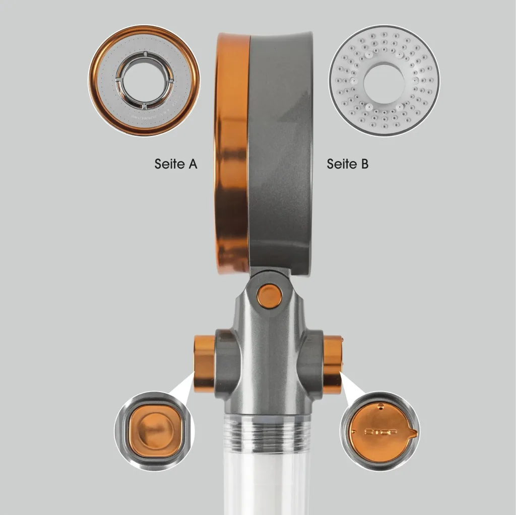 Shower head with filter system 9 cm