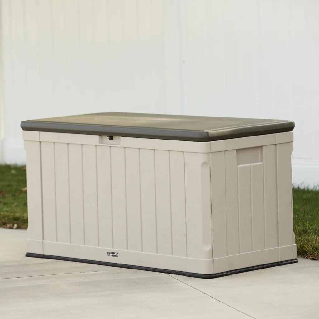 Kussenbox Harmony 440 L 127,9×64×67,2 cm Lichtgrijs – waterdicht, houdt kussens droog