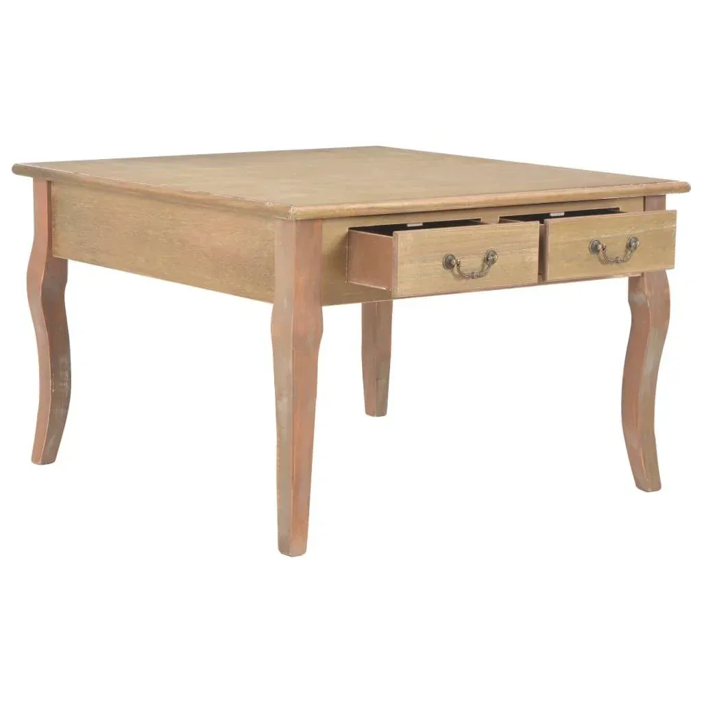 Coffee table 80x80x50 cm wood brown