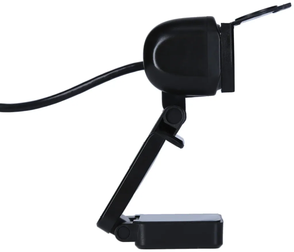 Full HD webcam with flip-down lens cover