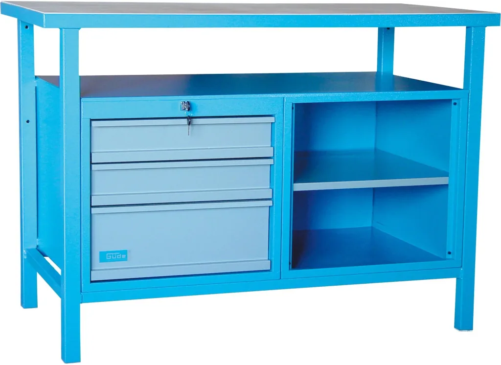 Werkbank P 1200 SL met laden, afsluitbaar