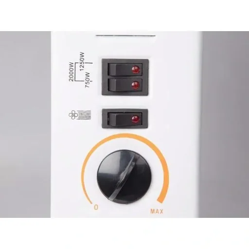 Convector heater with turbo function - 2000W - 3 heating levels - 58x19.6x42 cm
