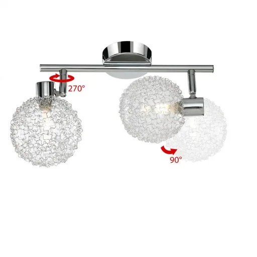 Calla ceiling light with 2 bulbs