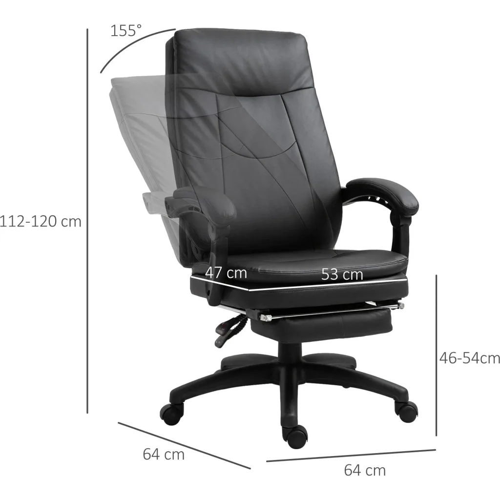 swivel chair, black