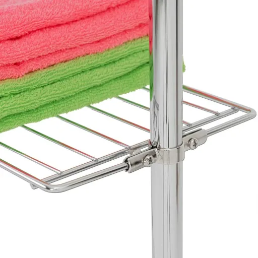 Telescopic shelf with 4 height-adjustable shelves 173-270cm