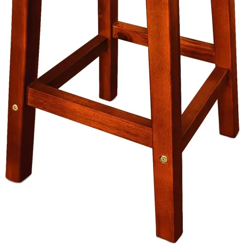 Bar stools solid acacia wood 2 pieces