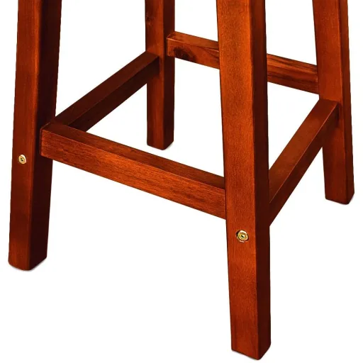 Bar stools solid acacia wood 2 pieces