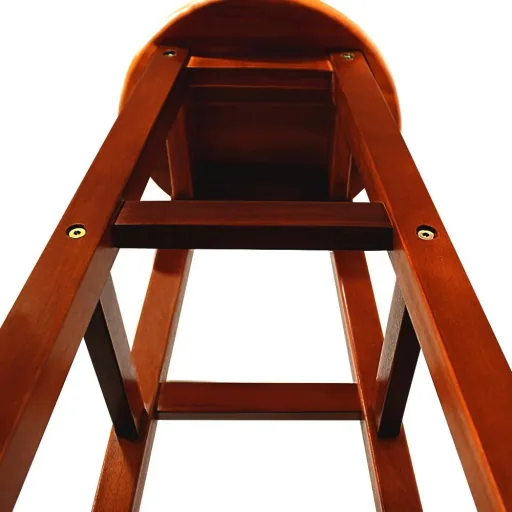 Bar stools solid acacia wood 2 pieces