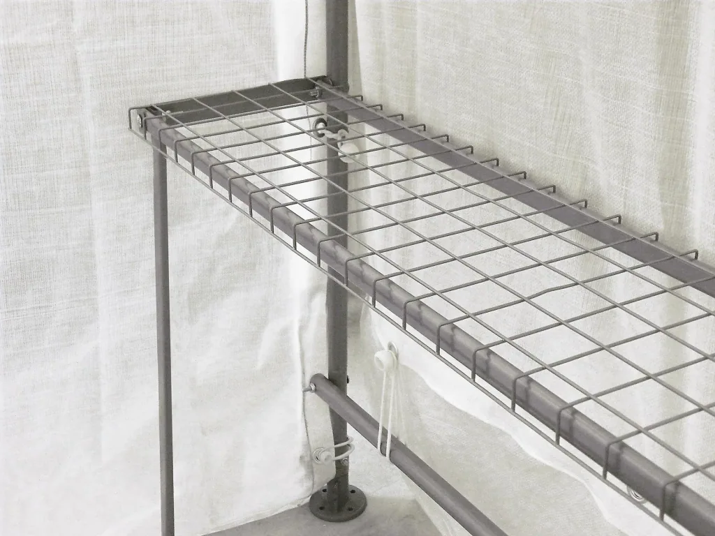 Kas 4,32 m² incl. rek, wit, 185×244 cm – met plantenrek & oproldeur, weerbestendig