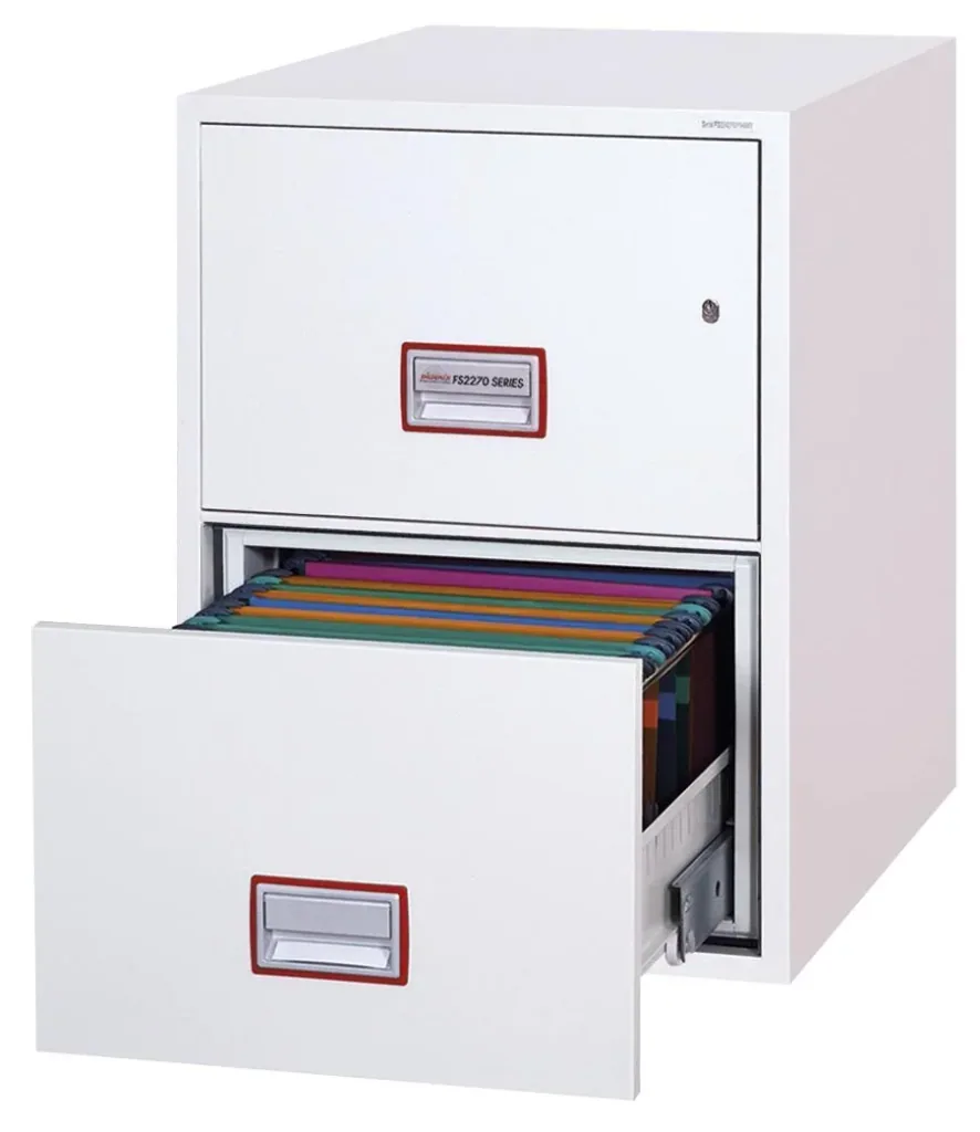 World Class Vertical Fire File filing cabinet with 2 drawers and key lock