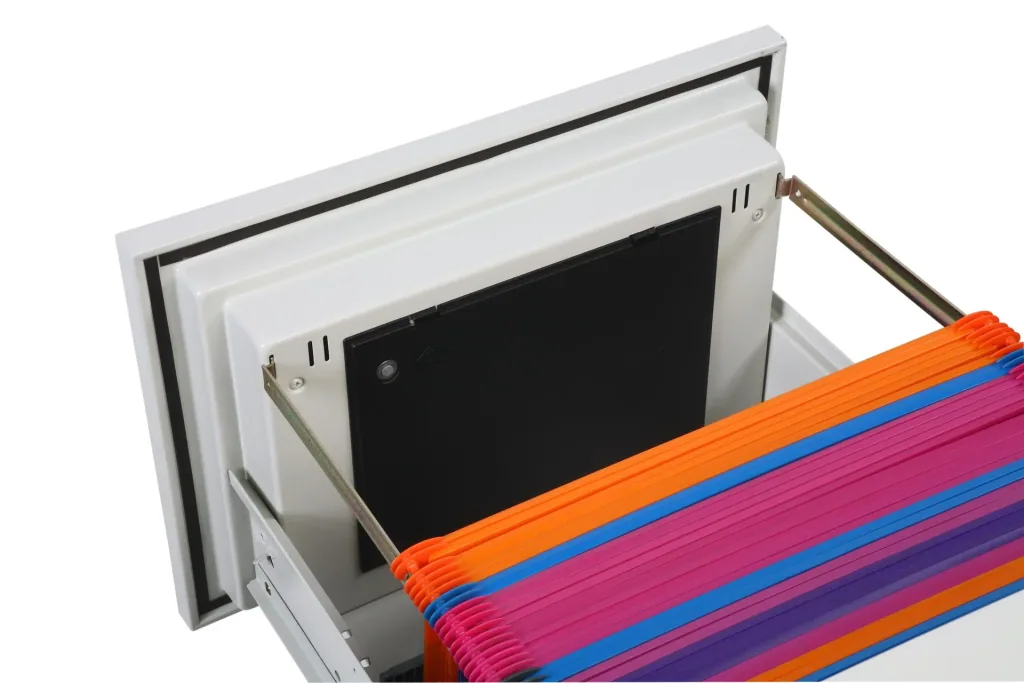 World Class Vertical Fire File filing cabinet with 2 drawers and key lock