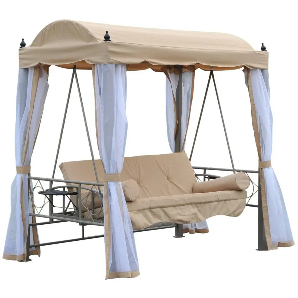 Hollywood swing with reclining function