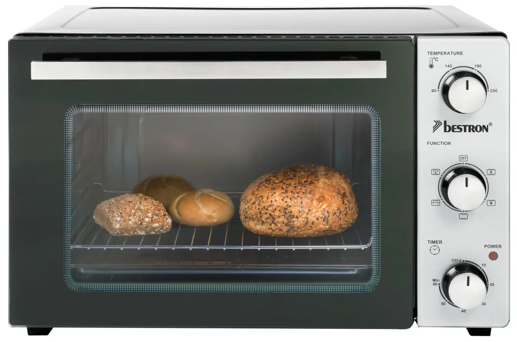 Grill oven with rotisserie, convection function, 31 liters, 1500 watts
