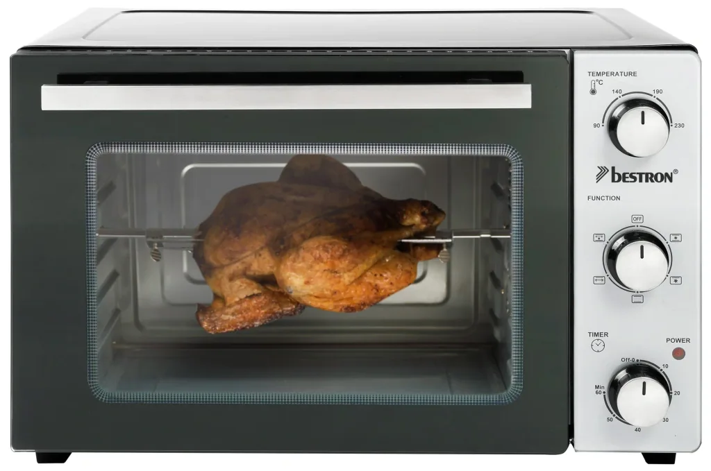 Grill oven with rotisserie, convection function, 31 liters, 1500 watts
