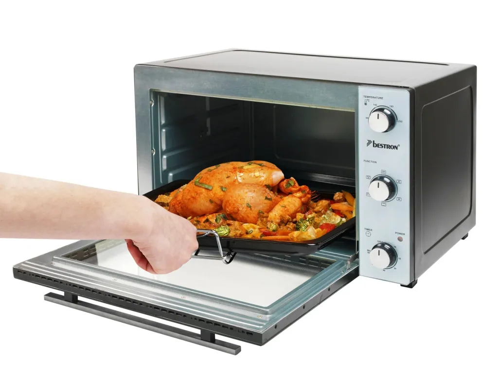 Grill oven with rotisserie, convection function, 31 liters, 1500 watts