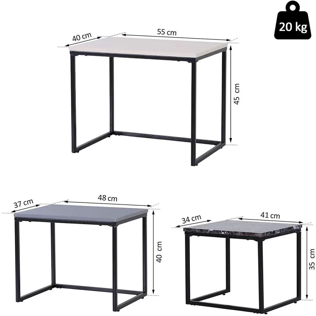 Couchtisch im 3er Set