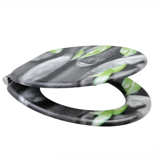 MDF toilet seat and wing with damping mechanism