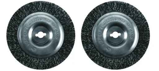 Steel brush set of 2