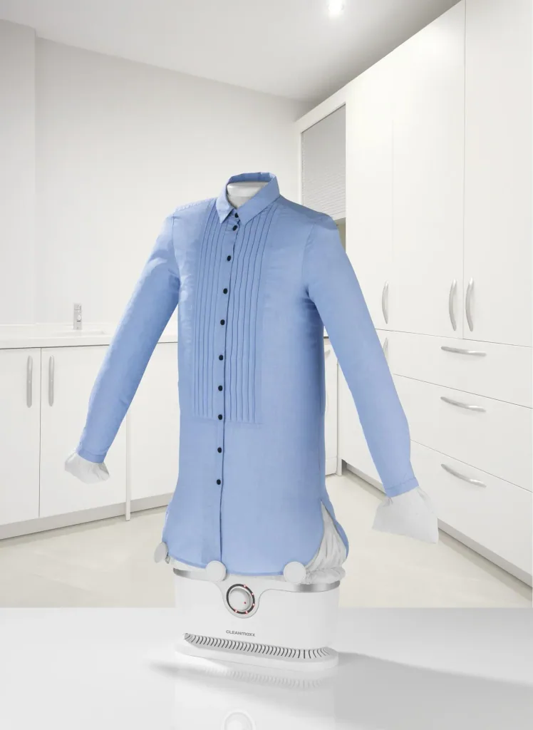Shirt/blouse ironer including trouser attachment, 1800 W