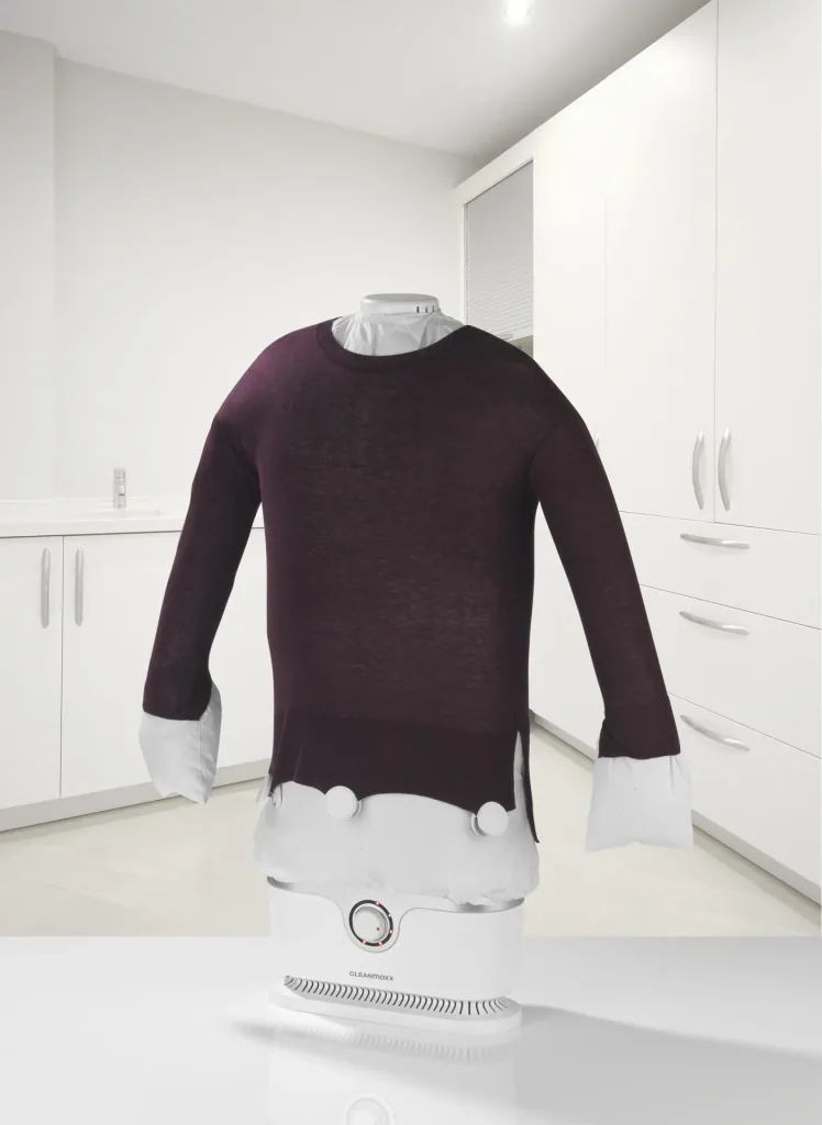Shirt/blouse ironer including trouser attachment, 1800 W