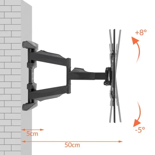 TV wall mount 55 inch black