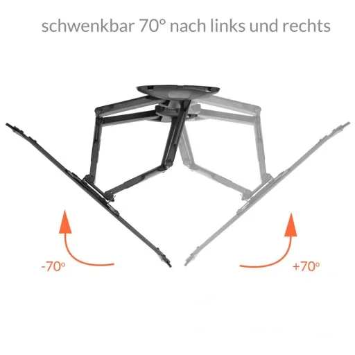TV wall mount 55 inch black