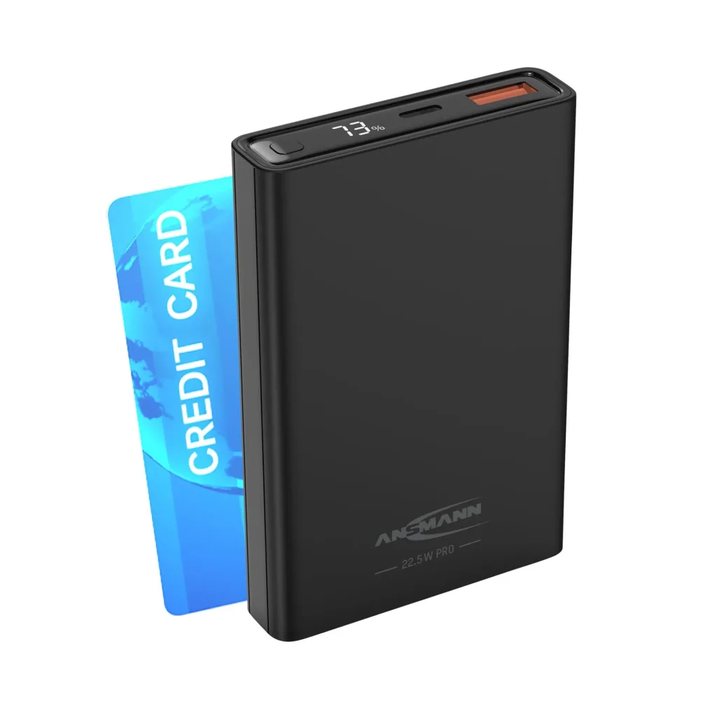Powerbank 10000 PS222PD, Quick Charg 3.0 and Huawei Supercharge - black