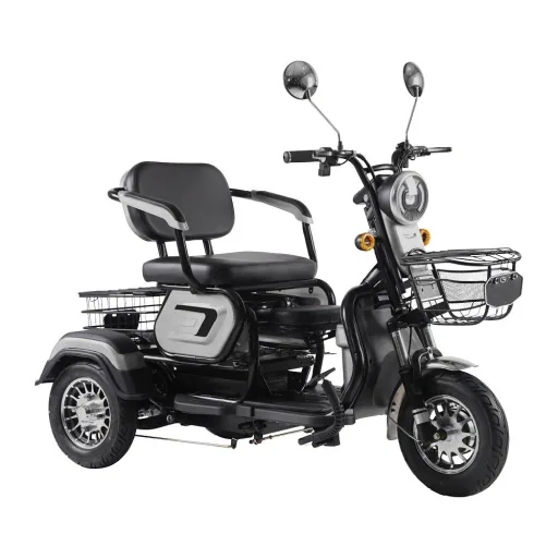 3-Rad E-Car Speed ​​6 km/h: 48V/20Ah Blei-Gel, silver