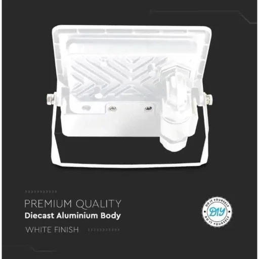 VT-138S LED Floodlight with Sensor - 30 W - 2340 Lm - 6500K - White