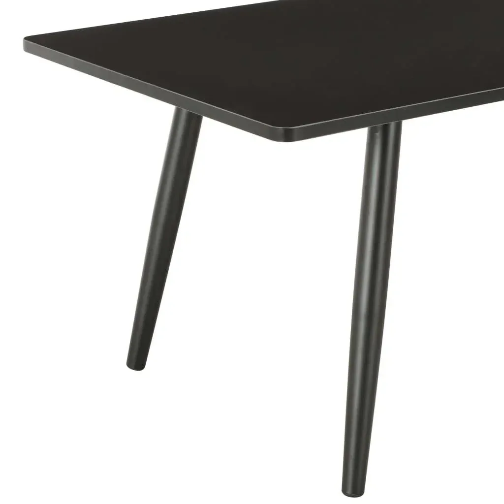 Coffee table 120x60x46 cm black