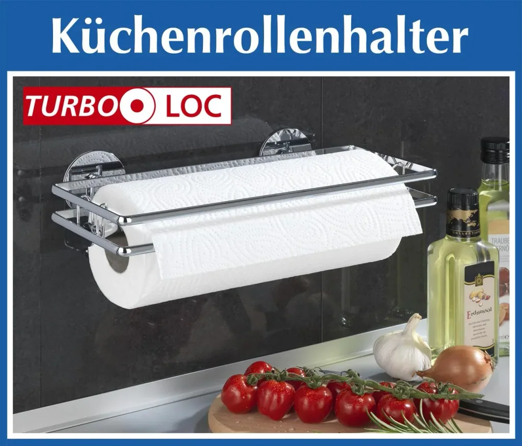 “Turbo-Loc” kitchen roll holder, “Style” kitchen series