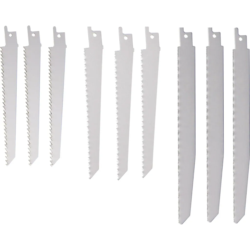 RSA1001 reciprocating saw blades, 9 pcs.