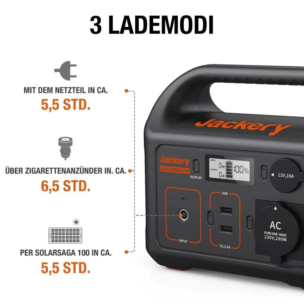 Portable Power Station Explorer 240, 240 Wh
