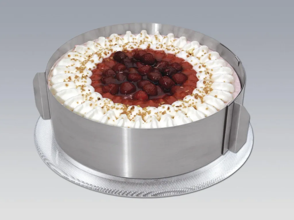 Variable cake ring with scale, from 16-30 cm