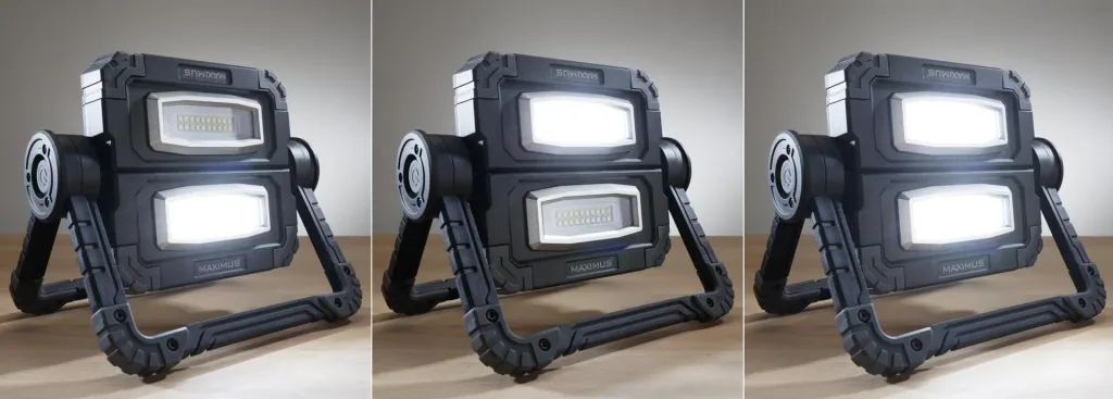 LED work light 2 x 10 watts, 360° rotatable
