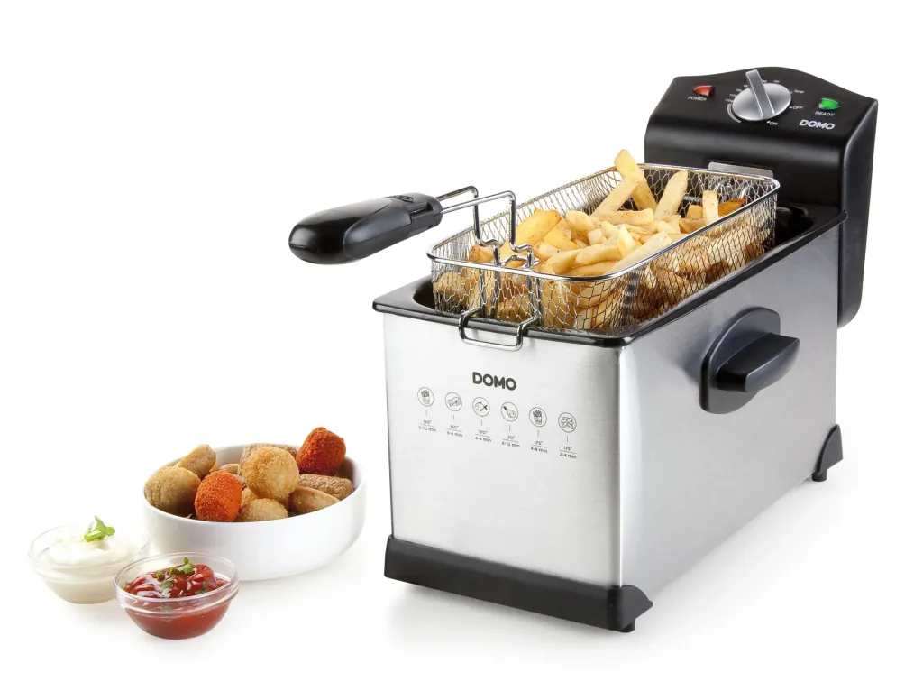 Deep fryer "Cool Zone", stainless steel, silver/black, 3 liters, 2000 watts