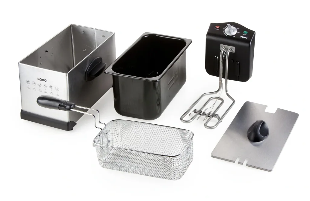 Deep fryer "Cool Zone", stainless steel, silver/black, 3 liters, 2000 watts