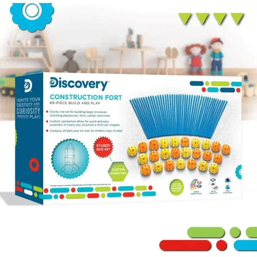 Discovery Children's Construction Kit - Tent - Fort - 69 pieces