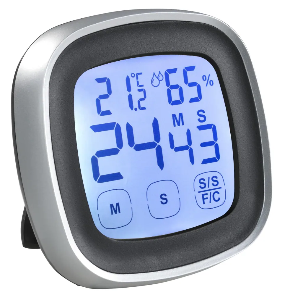 Timer with thermometer and hygrometer