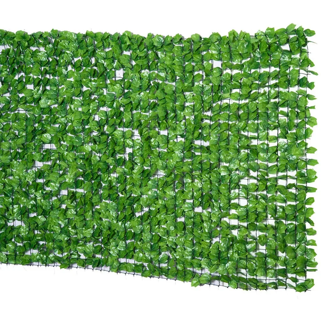 Privacy Screen Artificial Hedge Wall Decoration 1.5x3m Light Green