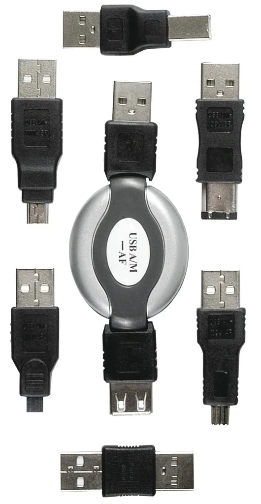 USB adapter set, 7 pieces