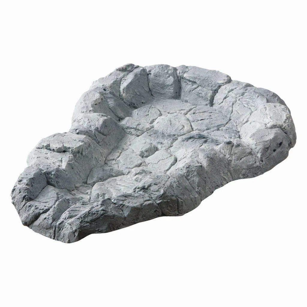 System stream, rock grey, approx. 68 x 87 cm, with pump connection