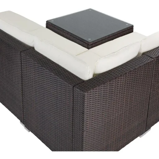 Polyrattan Lounge Set 16tlg. Braun
